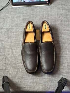 Børn Men's Brompton II Brown Leather Driving Loafers